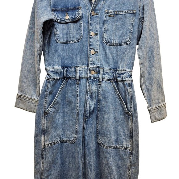 Universal Thread Womens Denim Jumpsuit Overalls Size 4/Regular - Picture 5 of 7